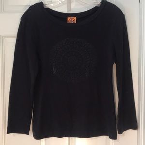 Tory Burch szM 100%cotton embellished top